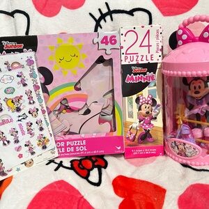 Mouse Pink Puzzle & Playset Bundle